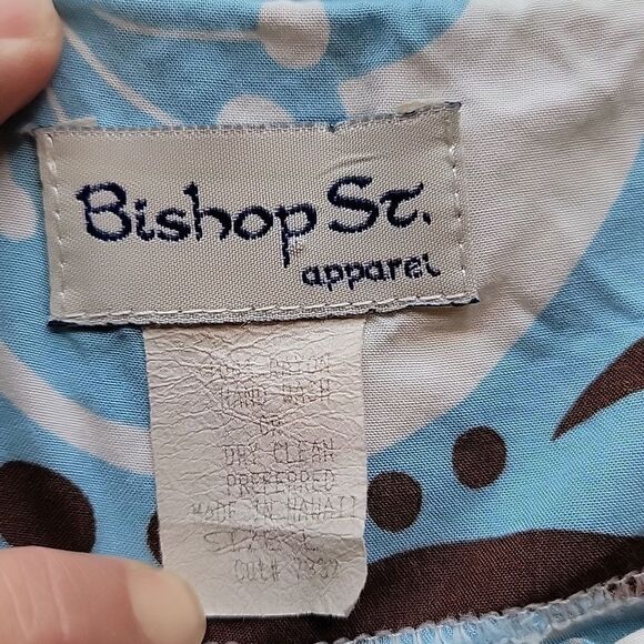 Bishop St. Apparel Hawaiian print sleeveless blouse Women's Size L - Picture 7 of 9